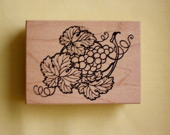 Grapevine Branch Rubber Stamp /Stampa Rosa