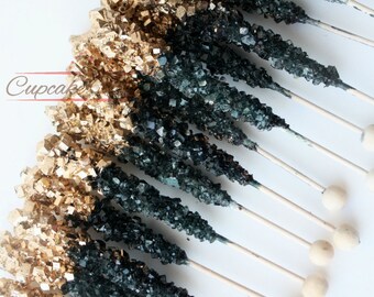 Art Deco Cookies Black Gold Rock Candy Great Gatsby Cookies Great Gatsby Party 1920s Party Black Gold Cookies Gatsby Party Favor Art Deco