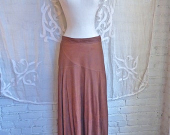 Brown maxi skirt | Etsy