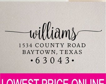Return Address Stamp - Personalized Custom Stamp - Self Inking Stamp - Custom Rubber Stamp - Personalized Address Stamp RE823
