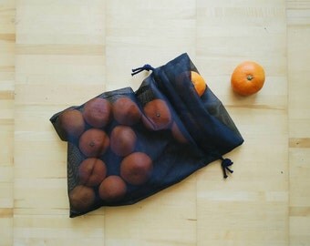 Reusable Mesh Bag with Drawstring, Mesh Produce Bag, Mesh Market Bag, Mesh Laundry Bag, Mesh Storage Bag