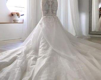 Lace Mermaid Wedding Dress, Backless Wedding Dress, Bridal Gown, Mermaid Wedding Gown, Wedding Dress Mermaid, Bridal dress, unique wedding