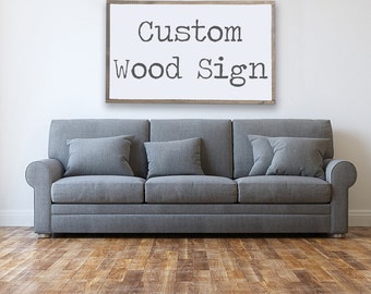 Custom Framed Wood Sign, Hand Painted Framed Wood Sign, Farmhouse Sign, Over The Bed Sign, Nursery Wall Art, Fixer Upper Style Sign