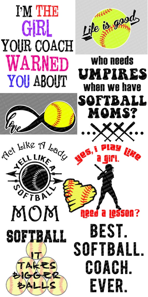 Free Free 110 Cricut Free Softball Svg SVG PNG EPS DXF File