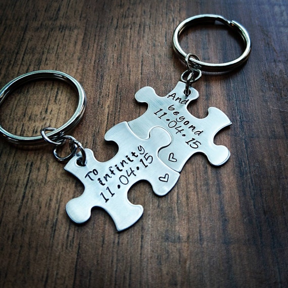 Hand Stamped Personalized Keychain To Infinity And Beyond