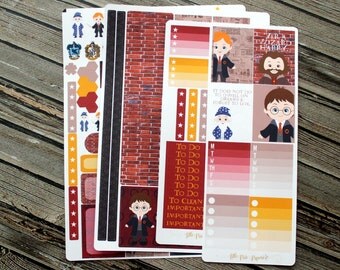 Wizard Planner Stickers - Harry Weekly Sticker Set - for use with Erin Condren Stickers - Happy Planner Stickers