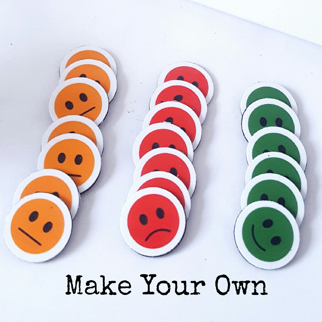 Kids Reward Chart Download Token Happy Face Neutral Face