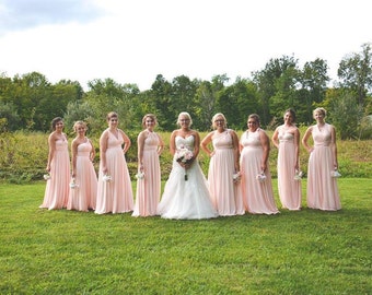 Floor Length LONG Ball Gown Maxi Infinity Dress Convertible Formal Multiway Wrap Bridesmaid Dress Evening Dress Wedding Christmas Party