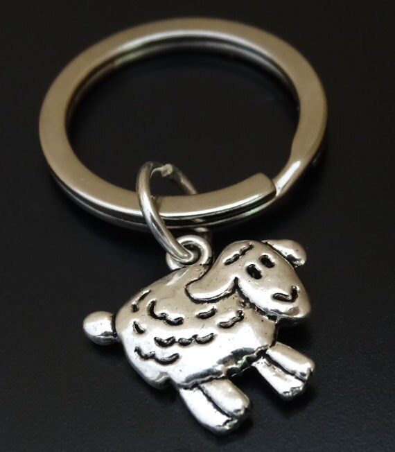Sheep Keychain Custom Keychain Custom Key Ring Sheep