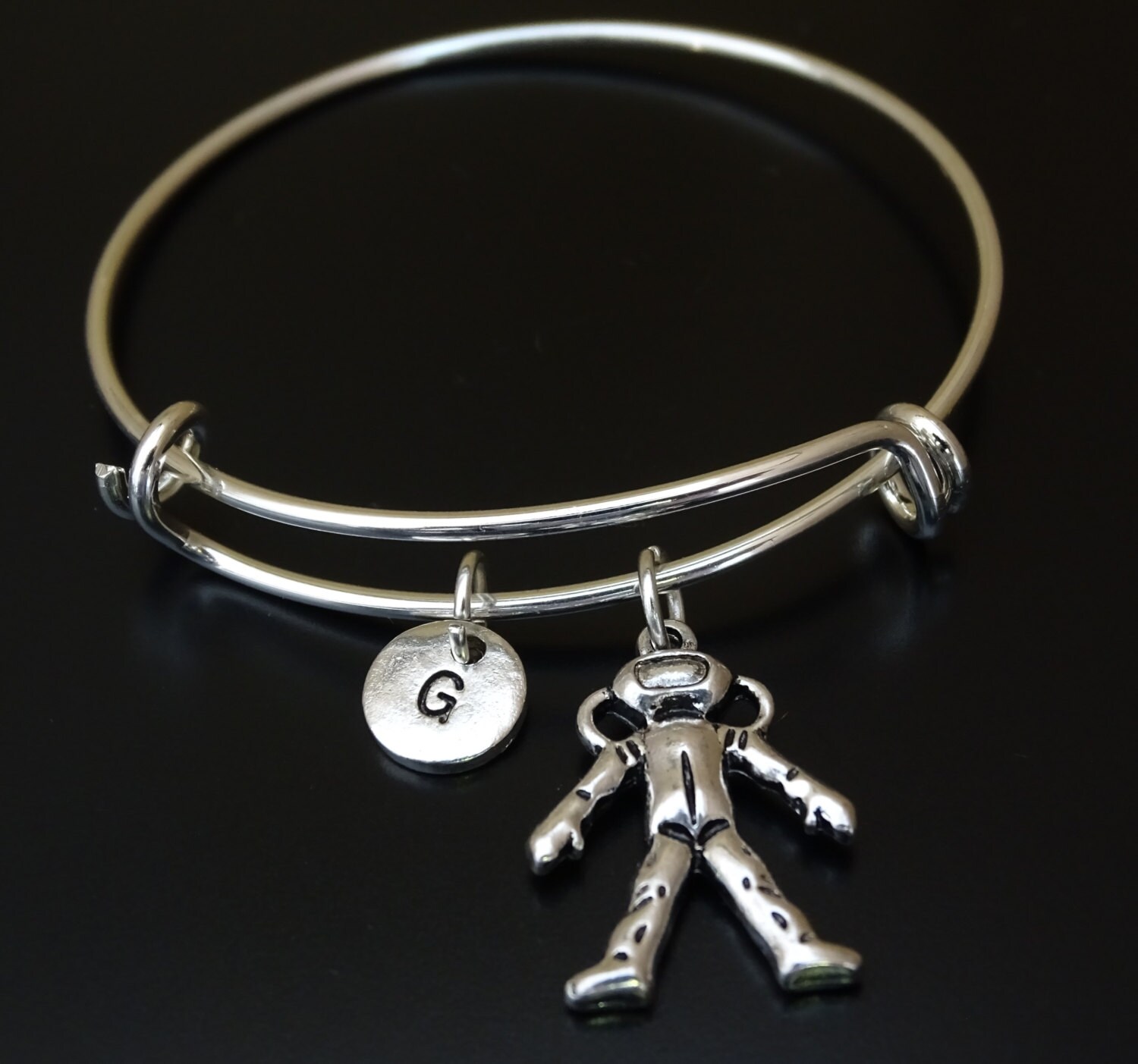 Scuba Diver Bangle Bracelet Adjustable by