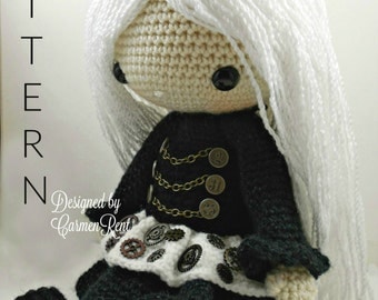 Lisette-Steampunk-Amigurumi Doll Crochet Pattern PDF