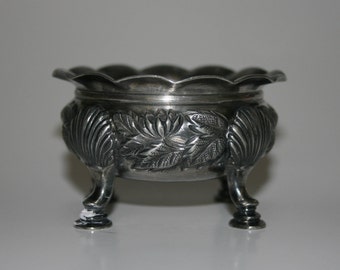 Vintage Silver Plated Footed Bowl - Silver Bowl - Silver Dish - Nut Dish