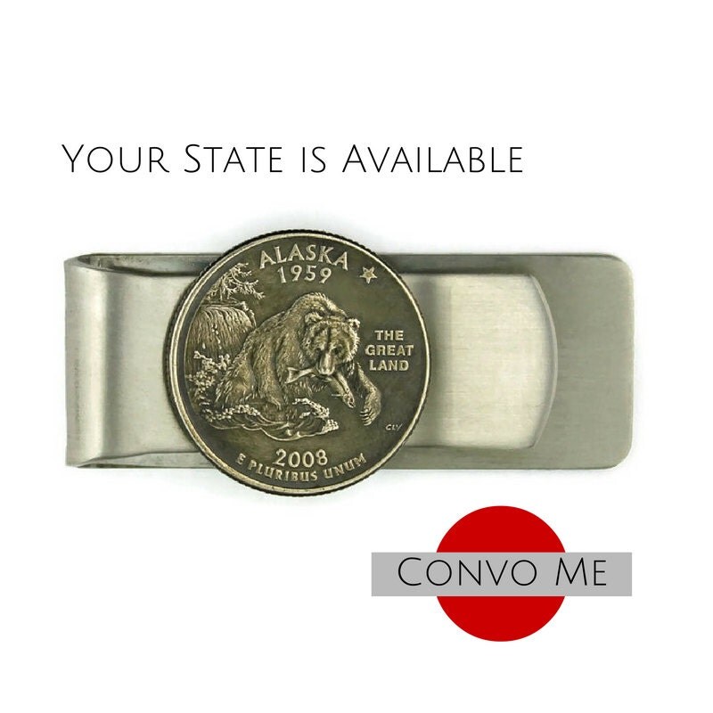 Alaska Money Clip. This Unique Bear Money Clie is made using