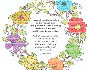 LDS Young Women Values Wreath