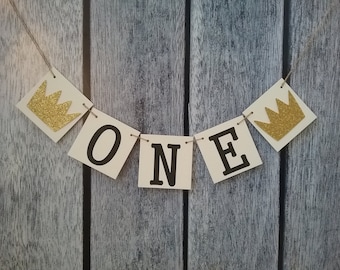Where the wild things are first birthday banner, a wild one banner, one birthday banner, first birthday sign, birthday banner, baby shower