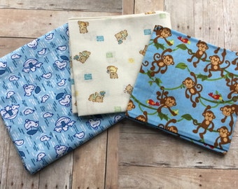 Cute Trio of Juvenile Novelty Fat Quarters