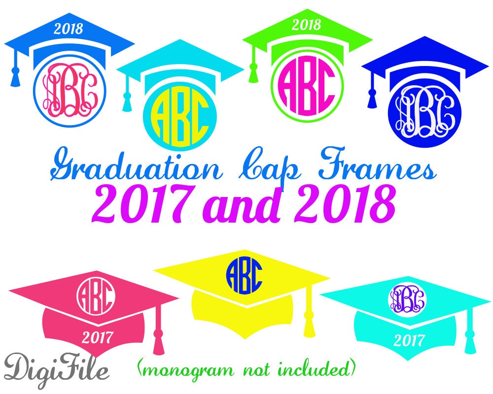 Free Free Graduation Cap Monogram Svg 705 SVG PNG EPS DXF File