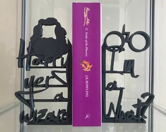 Harry Yer a Wizard! - 3D Printed Decorative Lightweight Bookends