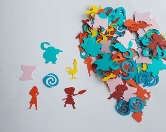 Moana Confetti - Set of 120 - Moana Party - Maui - Hei Hei - Pua - Moana Party Decor