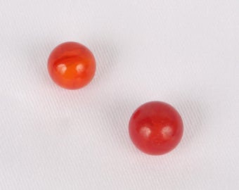 Vintage CHAMPION AGATE Swirl Marbles (2), Excellent VTG Cond., 17mm to 15mm.