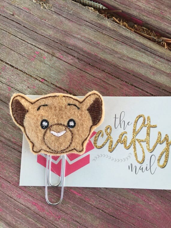 Lion son Planner Clip/Bookmark. Lion planner clip