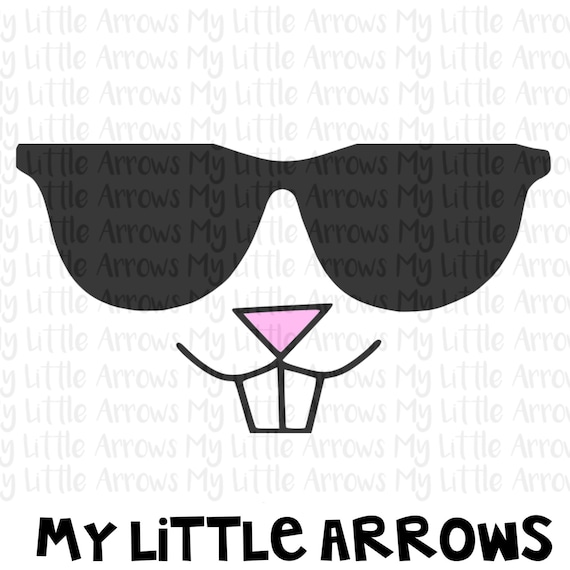 Cool bunny sunglasses SVG DXF EPS png Files for Cutting