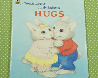 1995 Toddler Little Golden Board Book Hugs