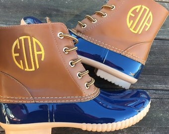 Monogrammed Duck Boots!!