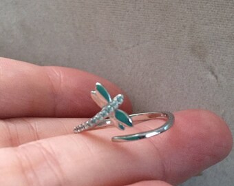 Firefly sterling silver adjustable ring-firefly ring-sterling silver firefly ring