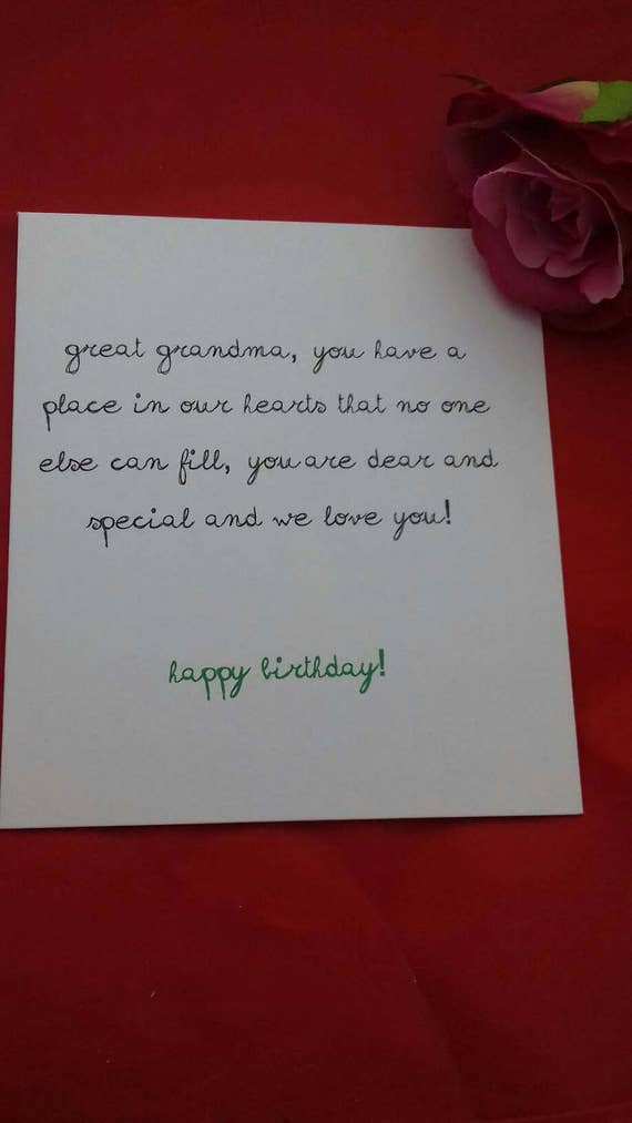 happy birthday great grandma card great grandmother cards
