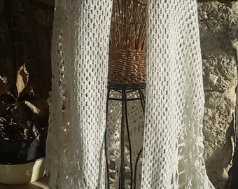 Vintage /Vintage hook crocheted shawl crochet shawl