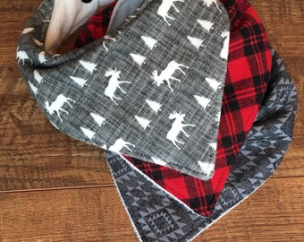 Bandana bib boy organic bandana bib moose bib flannel bib Boy Bandana Bib boy bib baby bib Organic Bamboo Terry Cloth Bib aztec baby