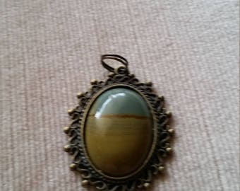 Landscape Jasper in Brass
