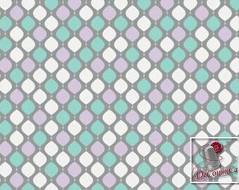 Lavishmint, menthe, lavande, blanc, 4141905, col 02, Camelot Cotton, multiple quantity cut in one piece, 100% Cotton
