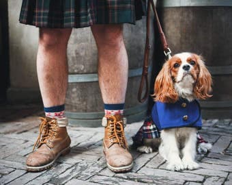 Scottish Kilt Dog Coat - Dog Coat - Dog Clothing - Pet Clothes - Available to Any Breed