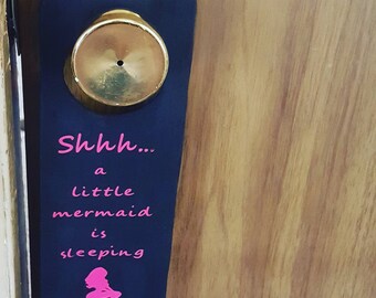 Door knob hanger mermaid Door hanger