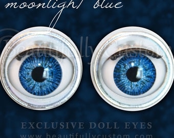 Moonlight Blue Doll Eyes - Custom American Girl 18" Doll Size Replacement Repair Part ©BC