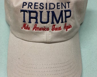 Embroidered President Donald J Trump Make America Great Again Hat