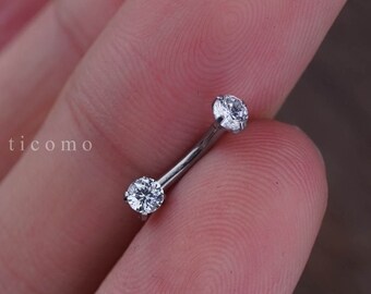 daith earring daith piercing 16g rook earring rook piercing eyebrow ring snug piercing silver curved bar 6mm 8mm #1D