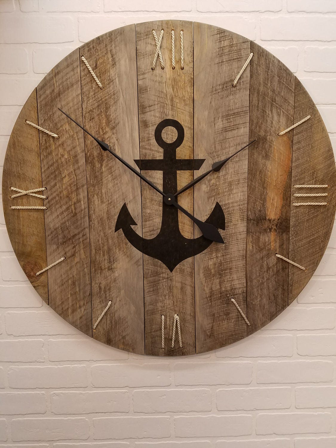 Wall clock 30 Nautical clock with rope numbers and