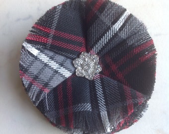 Auld Lang Syne Tartan Diamante Scottish Brooch
