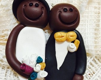 Just Married Bride and Groom Christmas Ornament // First Christmas as Mr. And Mrs. // First Anniversary Gift