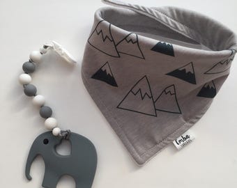 Baby dribble bibs, Mountains dribble bib, Bandana bibs, Printed bibs, New baby gift, Teething bibs, Baby shower gift