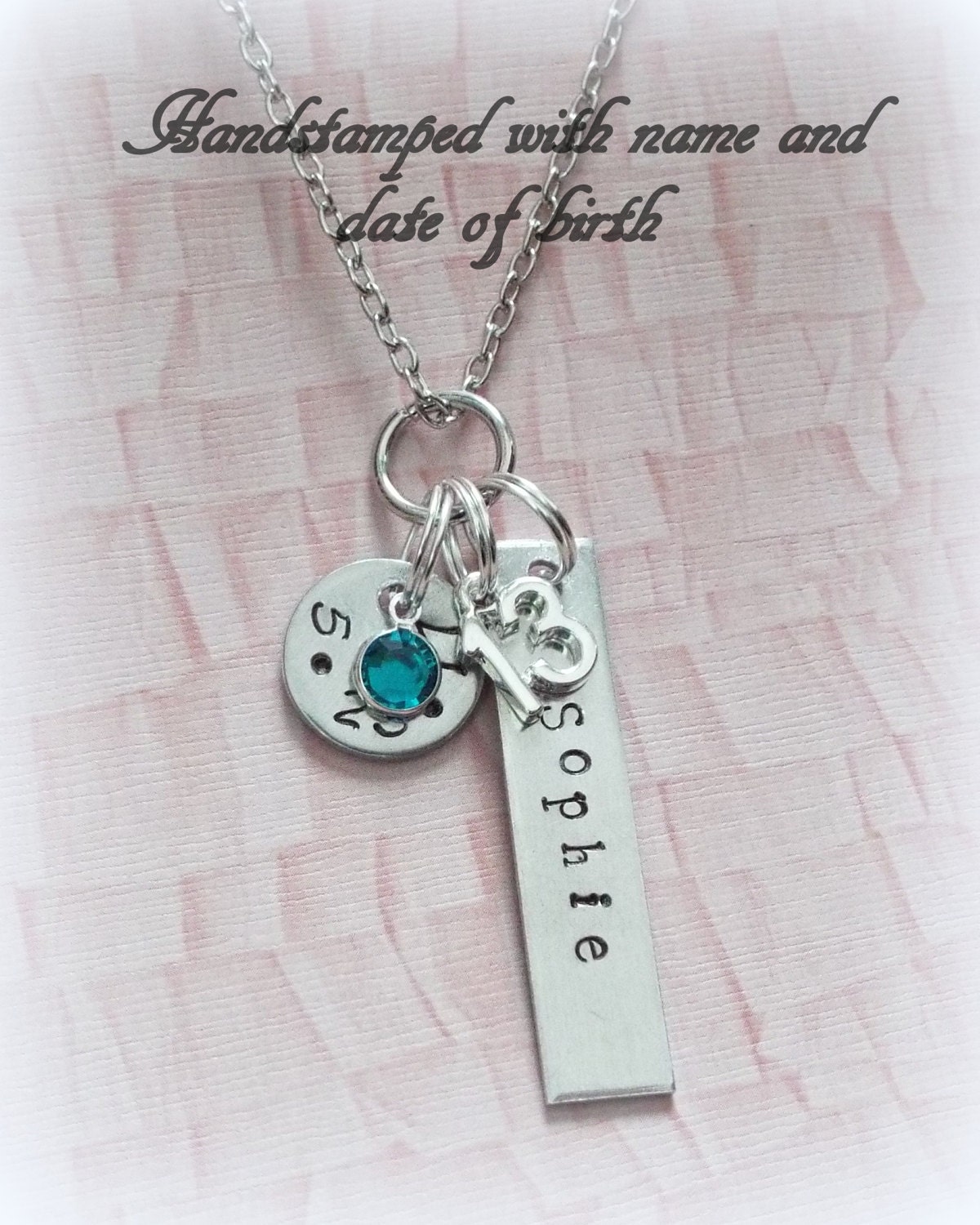 Handstamped 13th Birthday Gift, Gift for 13 Year Old ...