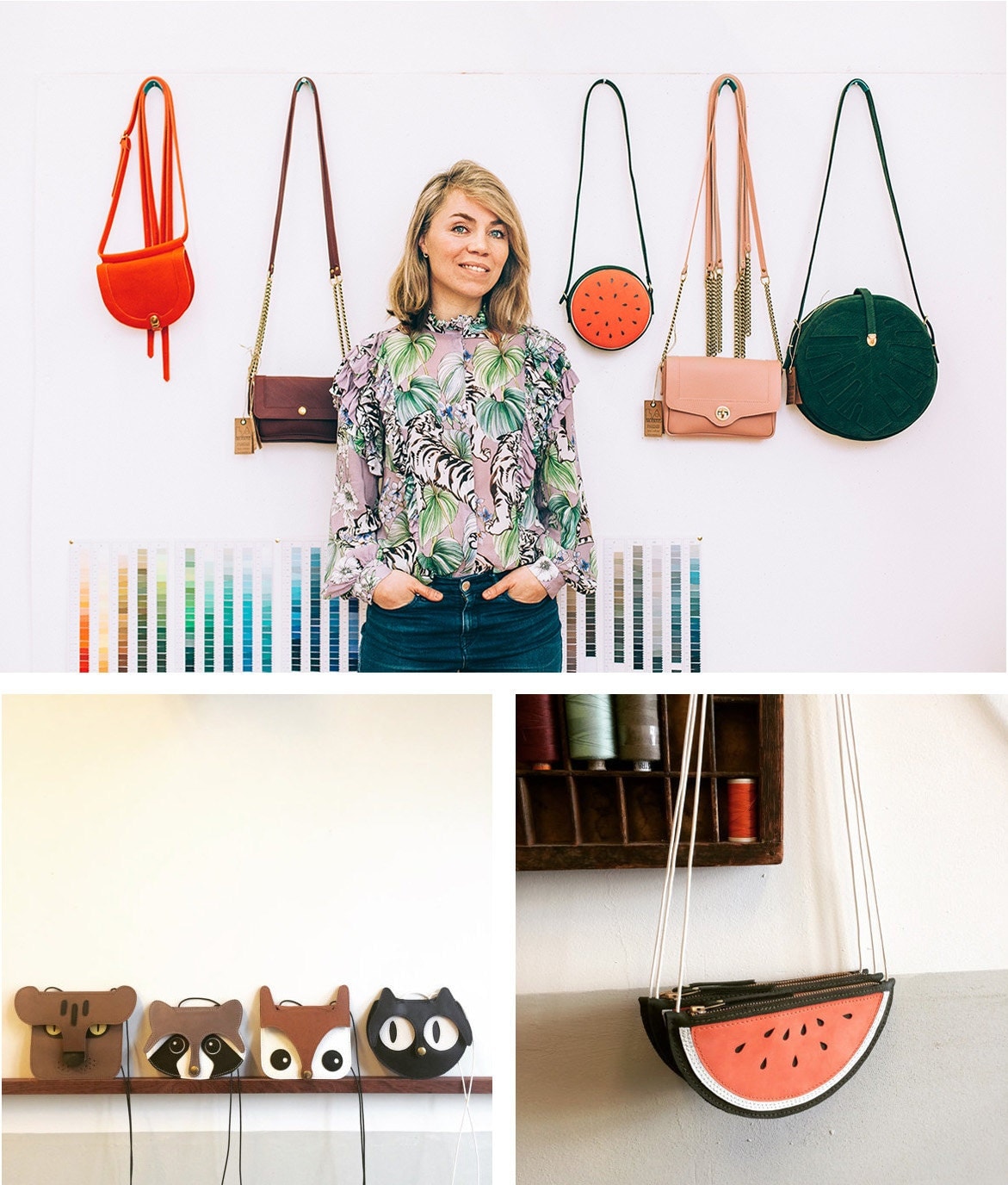 Lisette's animal and fruit bags Lisette's animal and fruit bags