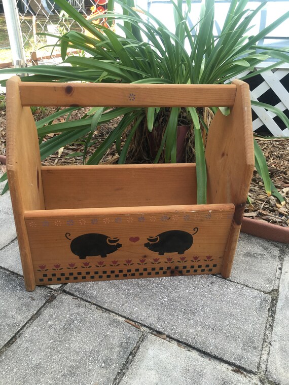 gardening tool box paint holder pigs gardening tool box paint holder pigs