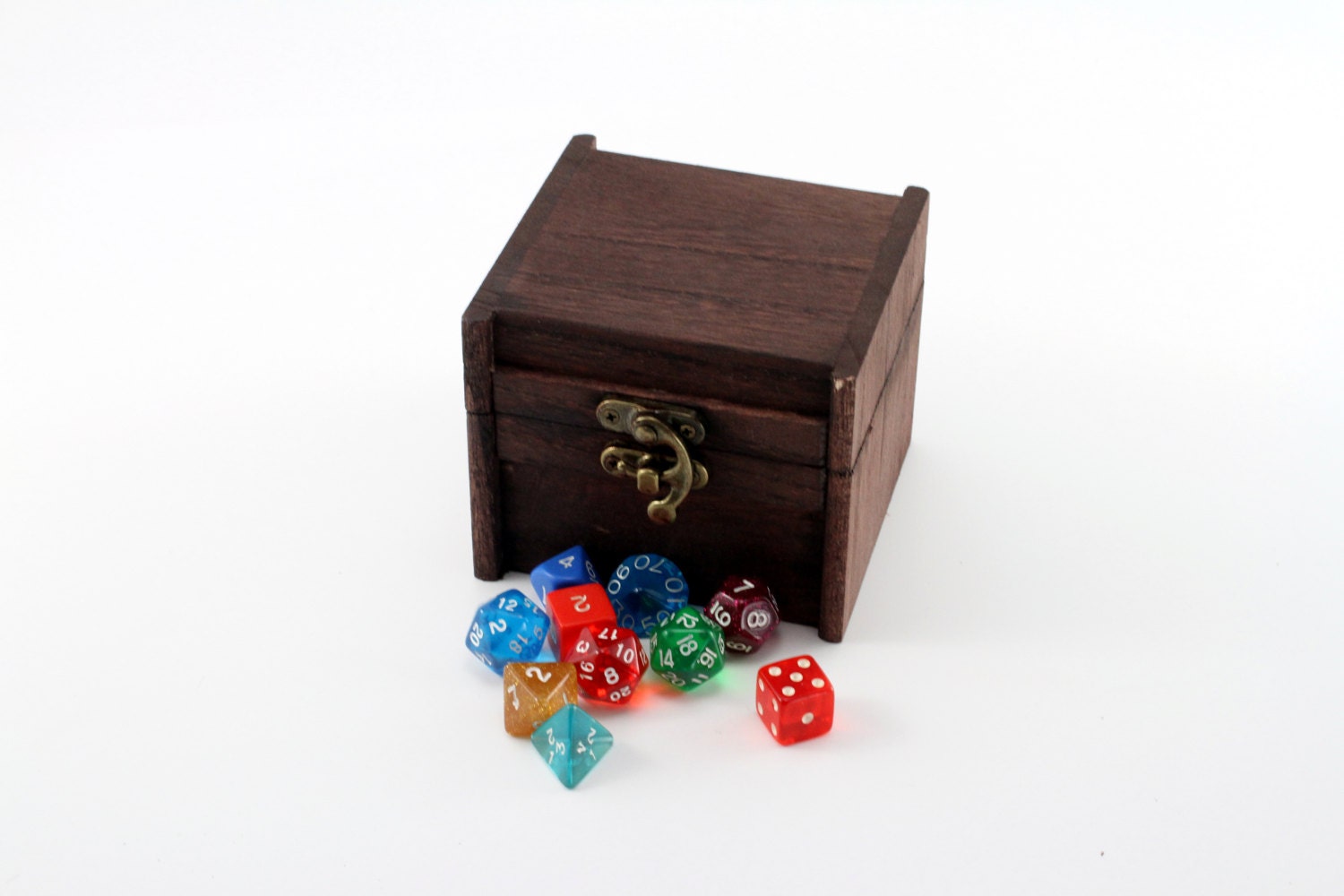 wooden dnd dice box