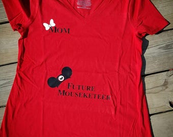 Future mouseketeer maternity shirt, future mouseketeer shirt, Disney shirt, maternity Disney shirt