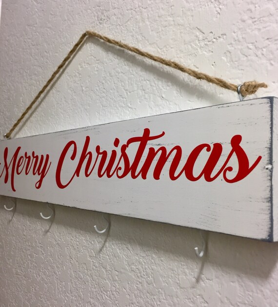 Merry Christmas Stocking holder Stocking Hanger