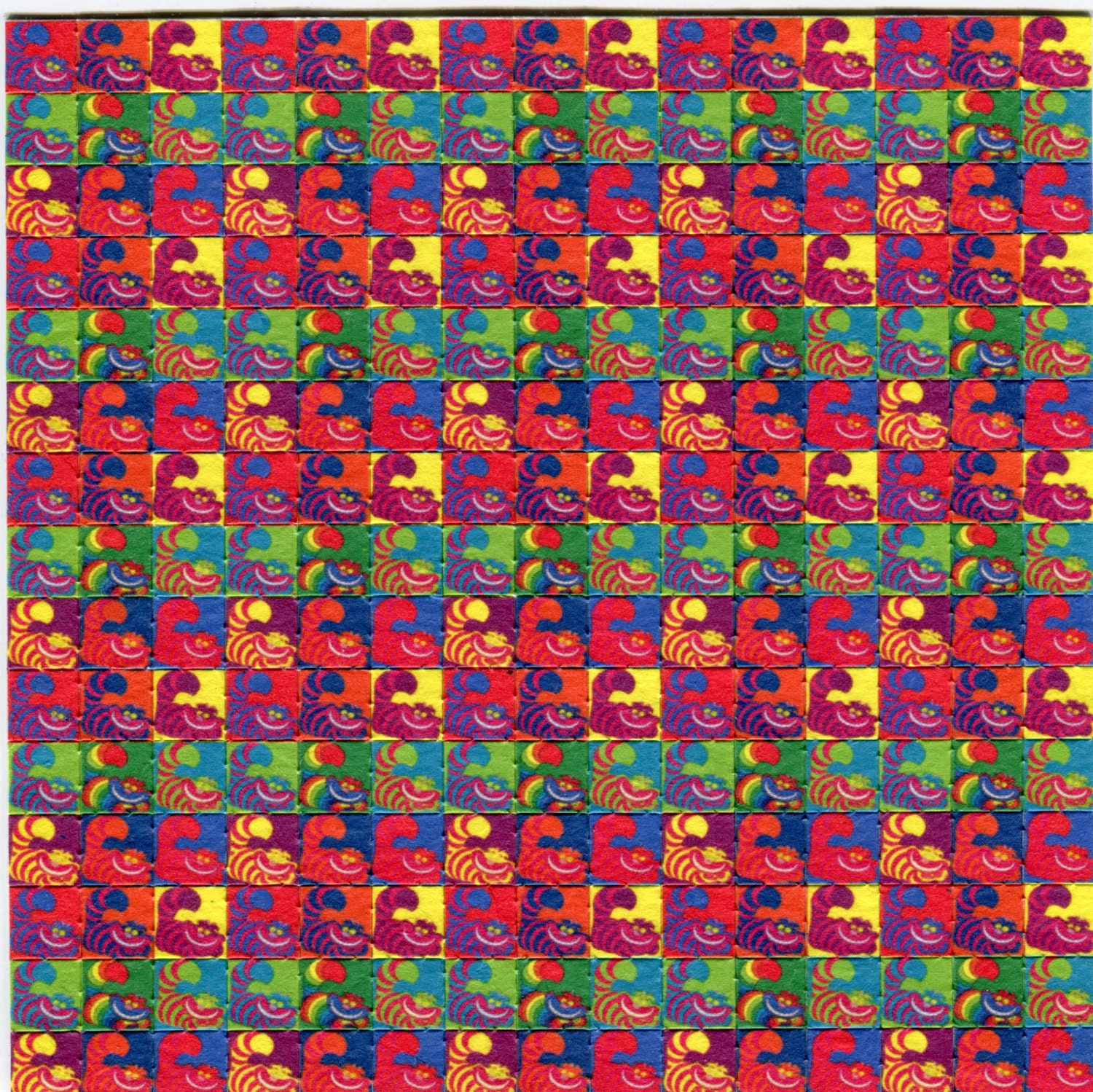 Psychedelic Blotter Art Print perforated sheet 225 hits Acid